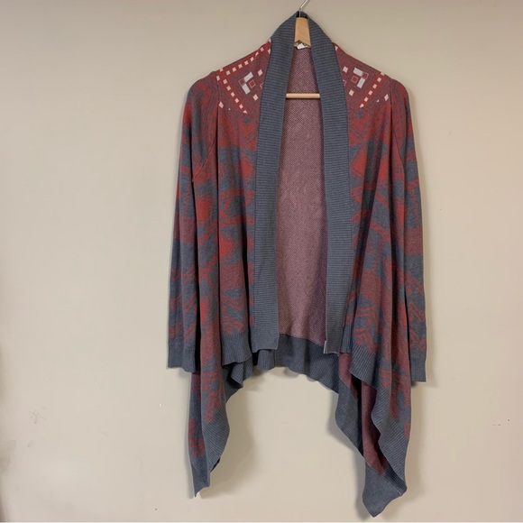 Pink Republic Aztec Cardigan Sweater Women’s Large Southwest Tribal Lightweight - Picture 3 of 10